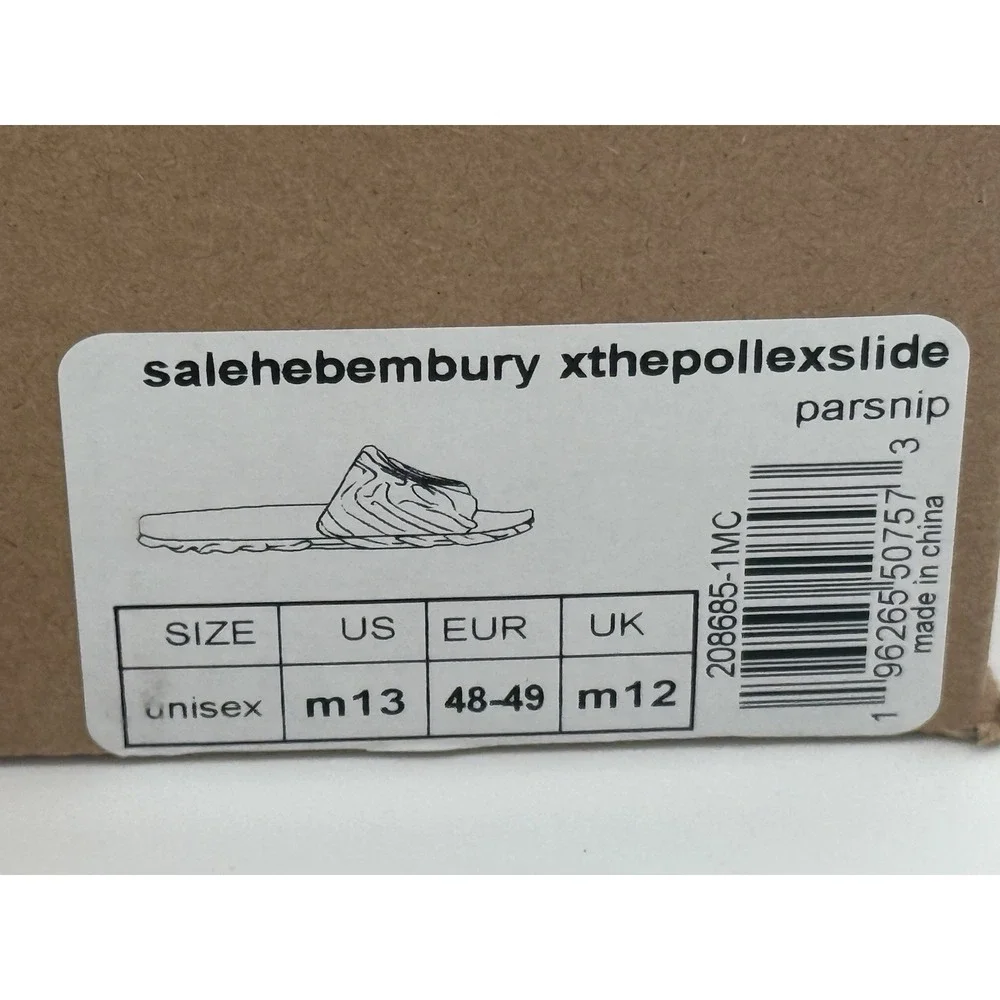 Size 13 - Bembury x Crocs 'Parsnip' The Pollex Slide 208685-1MC No Box Lid